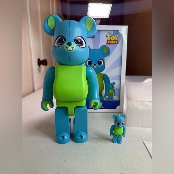 Bearbrick x Disney Pixar Toy Story 4 BUNNY 100% & 400% Set Be@rbrick - Picture 1 of 10